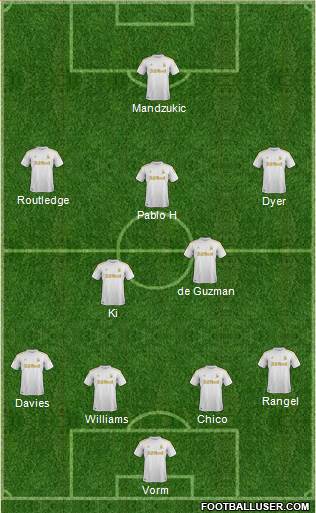 Swansea City Formation 2013