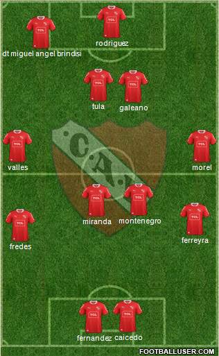 Independiente Formation 2013