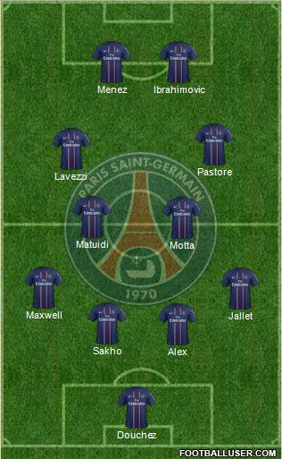 Paris Saint-Germain Formation 2013