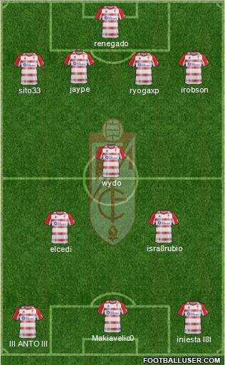 Granada C.F. Formation 2013