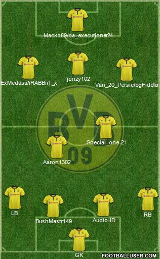 Borussia Dortmund Formation 2013