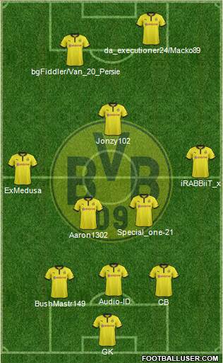 Borussia Dortmund Formation 2013