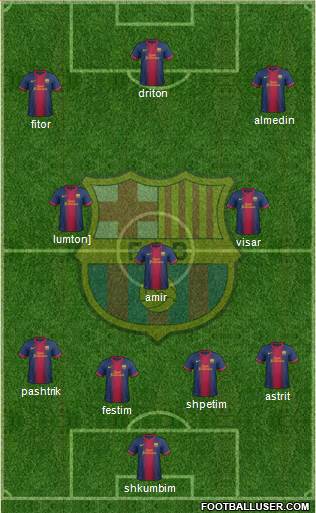 F.C. Barcelona Formation 2013
