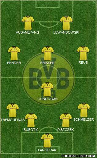 Borussia Dortmund Formation 2013