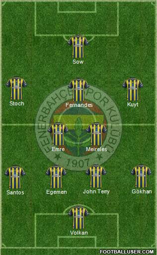 Fenerbahçe SK Formation 2013