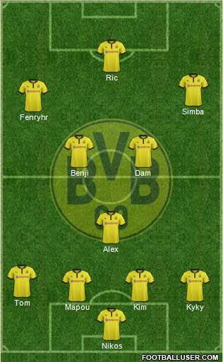 Borussia Dortmund Formation 2013