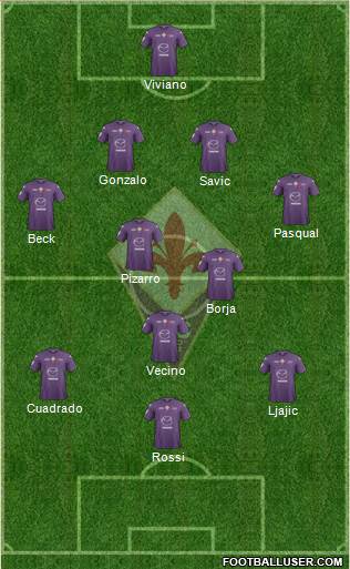 Fiorentina Formation 2013