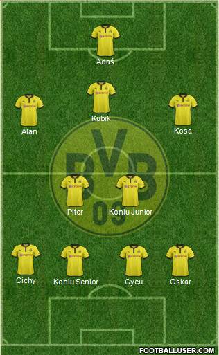 Borussia Dortmund Formation 2013