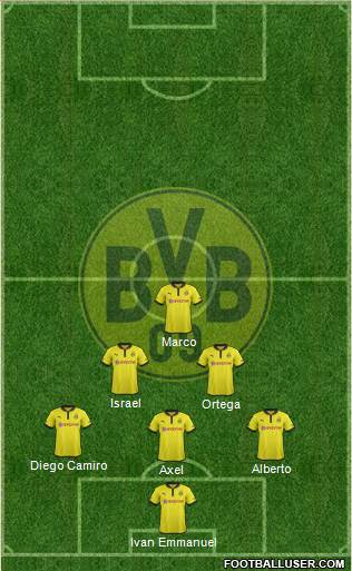 Borussia Dortmund Formation 2013