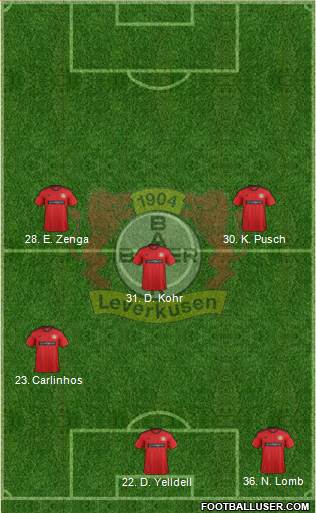 Bayer 04 Leverkusen Formation 2013