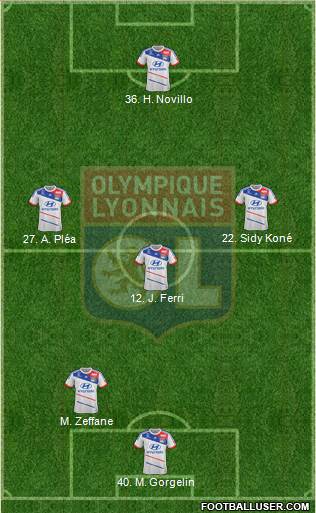 Olympique Lyonnais Formation 2013