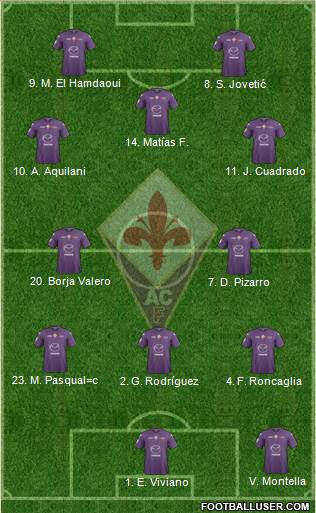 Fiorentina Formation 2013