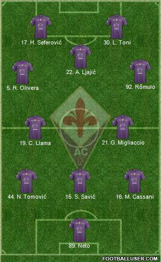 Fiorentina Formation 2013