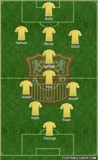 Amel Saad Olympic Chlef football formation