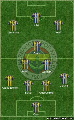 Fenerbahçe SK Formation 2013