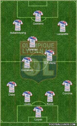 Olympique Lyonnais Formation 2013