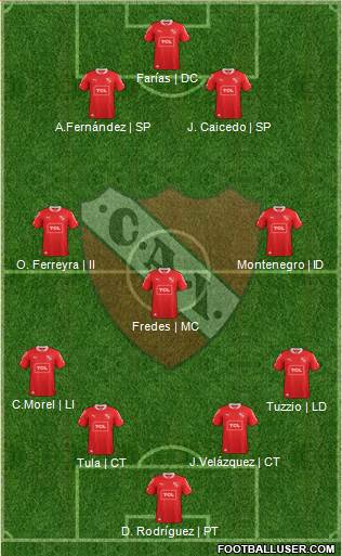 Independiente Formation 2013
