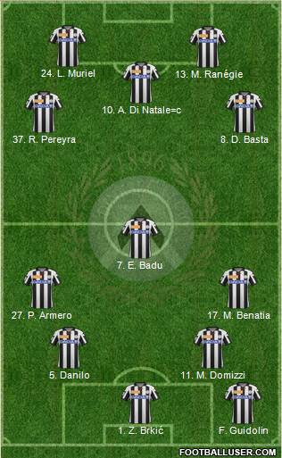 Udinese Formation 2013
