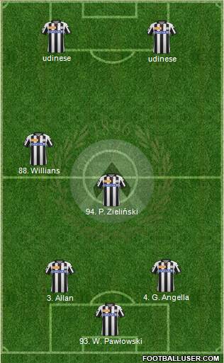Udinese Formation 2013