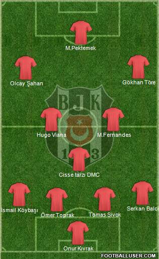 Besiktas JK Formation 2013