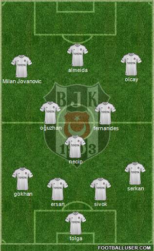 Besiktas JK Formation 2013