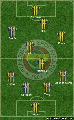 Fenerbahçe SK Formation 2013