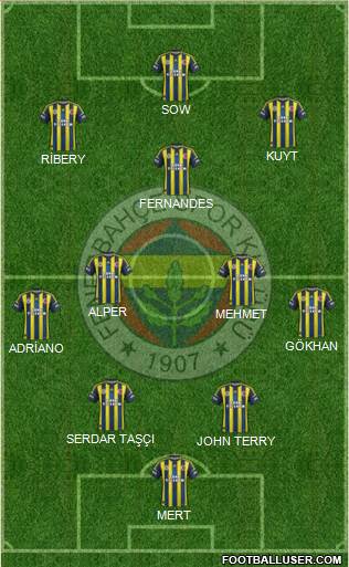 Fenerbahçe SK Formation 2013
