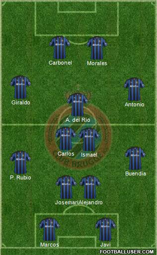 Club Brugge KV Formation 2013