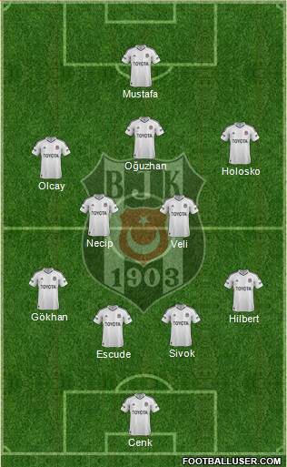 Besiktas JK Formation 2013