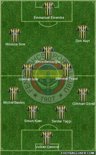 Fenerbahçe SK Formation 2013