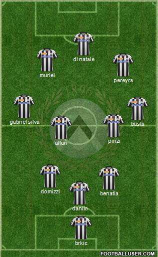 Udinese Formation 2013