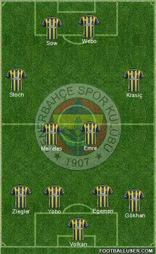 Fenerbahçe SK Formation 2013