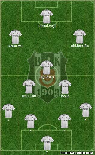 Besiktas JK Formation 2013
