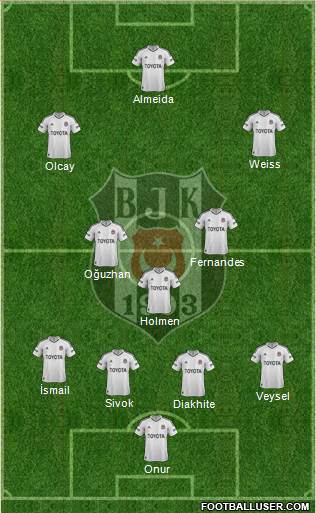 Besiktas JK Formation 2013