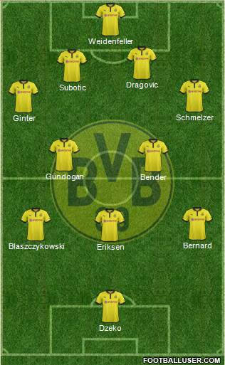 Borussia Dortmund Formation 2013