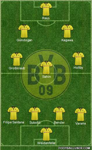 Borussia Dortmund Formation 2013