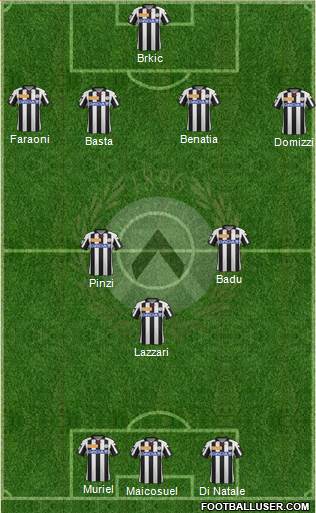 Udinese Formation 2013