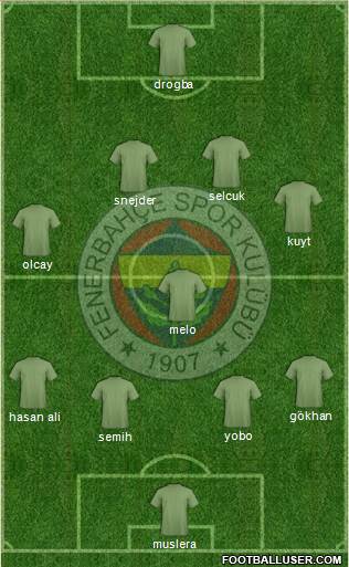 Fenerbahçe SK Formation 2013
