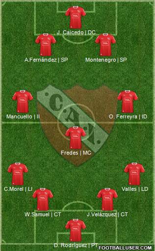 Independiente Formation 2013