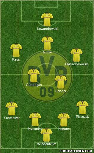 Borussia Dortmund Formation 2013