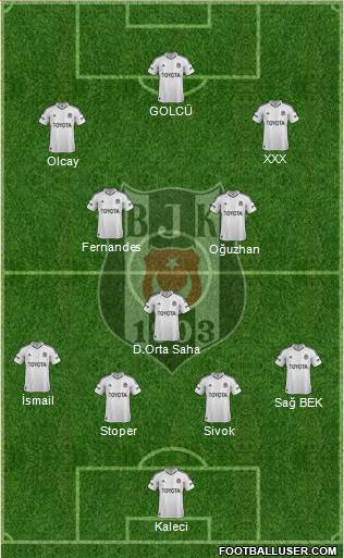 Besiktas JK Formation 2013
