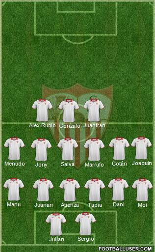 Sevilla F.C., S.A.D. Formation 2013