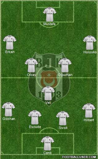 Besiktas JK Formation 2013