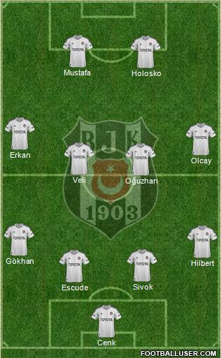 Besiktas JK Formation 2013
