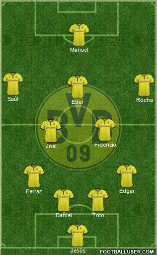 Borussia Dortmund Formation 2013