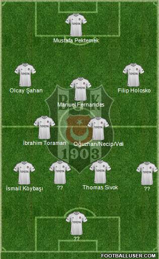Besiktas JK Formation 2013