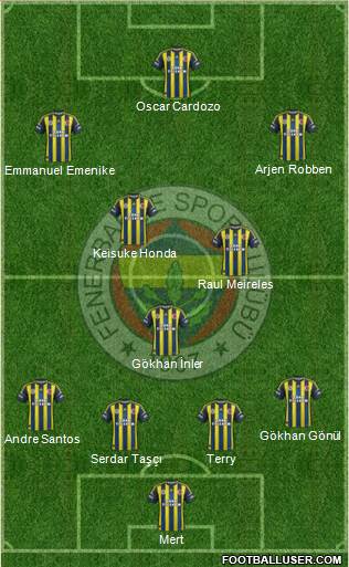Fenerbahçe SK Formation 2013