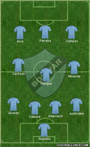 C Bolívar football formation