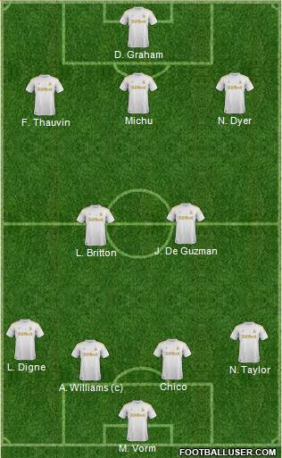 Swansea City Formation 2013