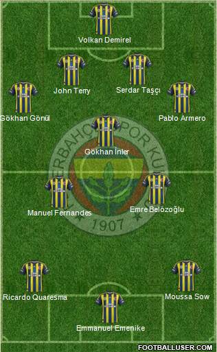 Fenerbahçe SK Formation 2013